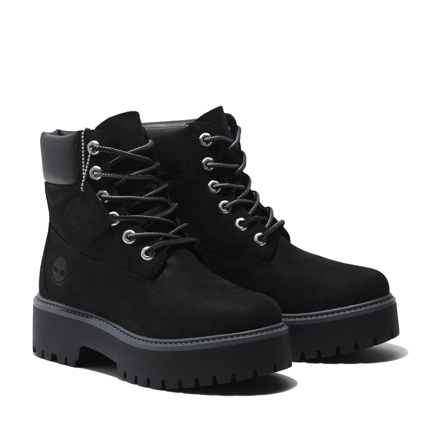 Stone Street 6-Inch Waterproof Platform Boot - 151 Jet Black