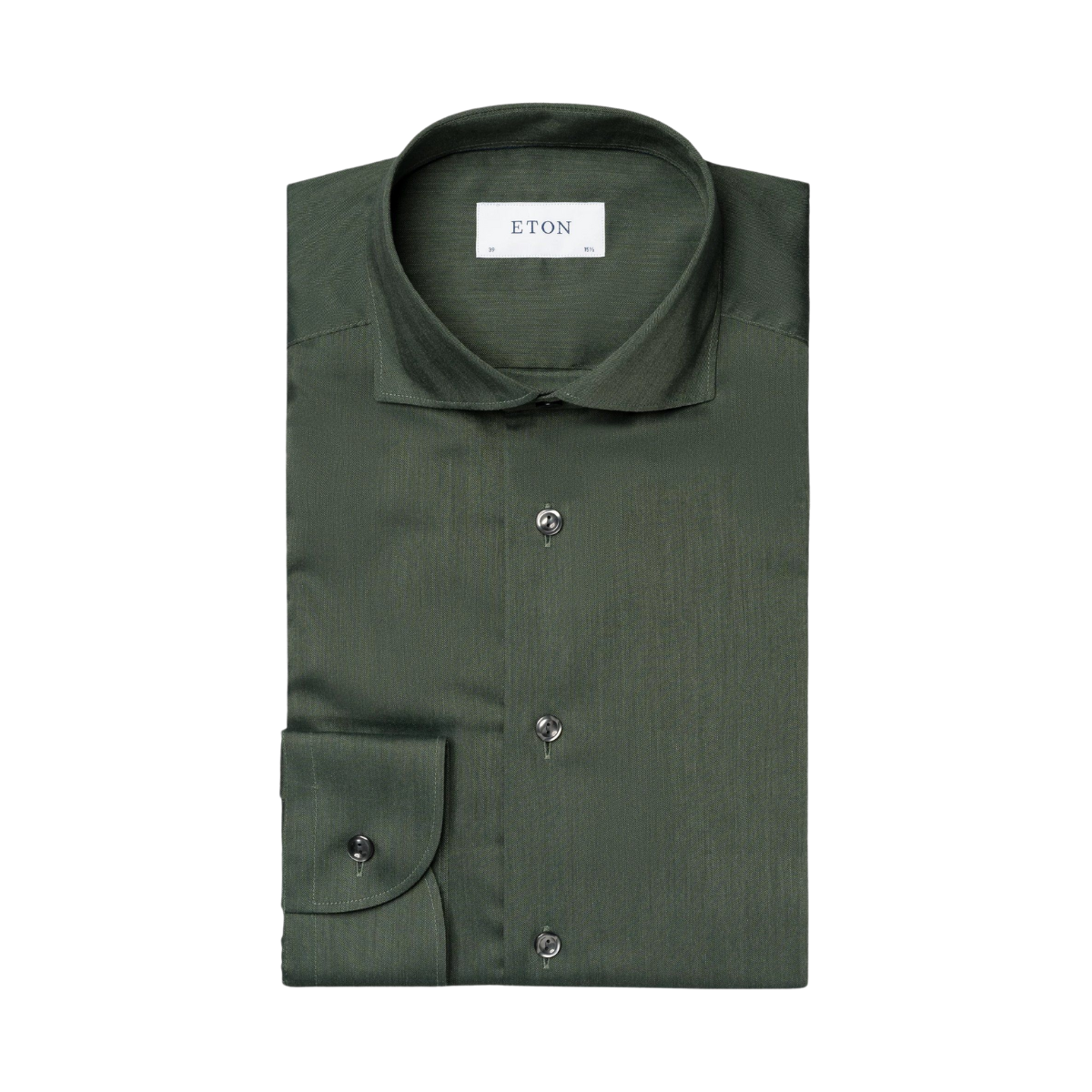 Herringbone Wrinkle Free Flannel Shirt - Green