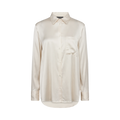 Linda Satin Shirt - Beige