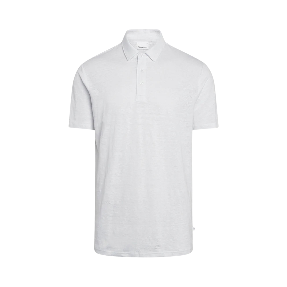 Linen polo - Bright White