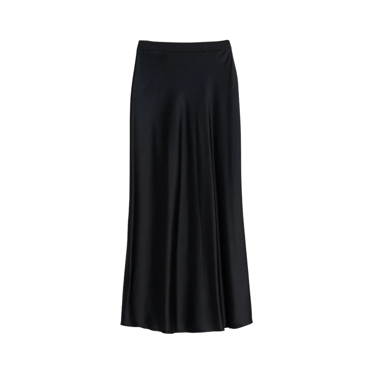 Hana Satin Skirt - Black