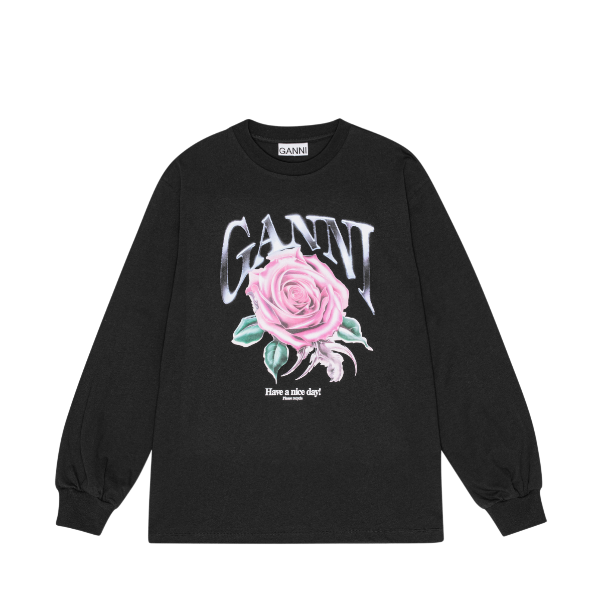 Future Heavy Jersey Rose Long Sleeve T-shirt - Black