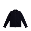 Kaleb Merino Zip Cardigan - Navy