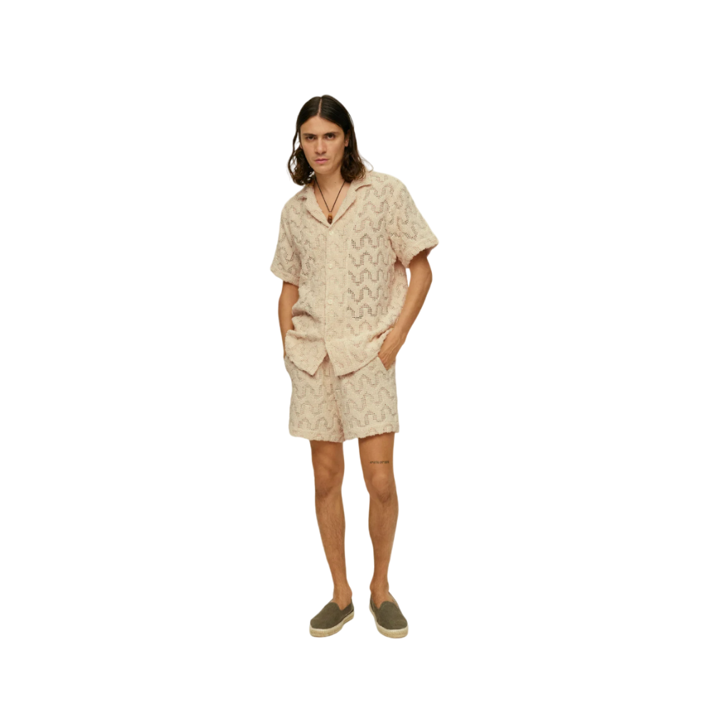 Atlas Cuba Crochet Shirt - Beige