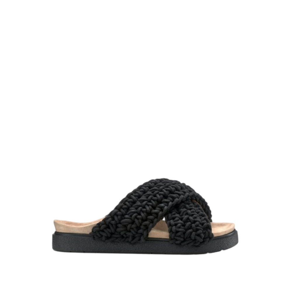 Woven Slipper - Black