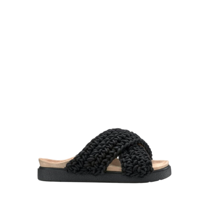 Woven Slipper - Black
