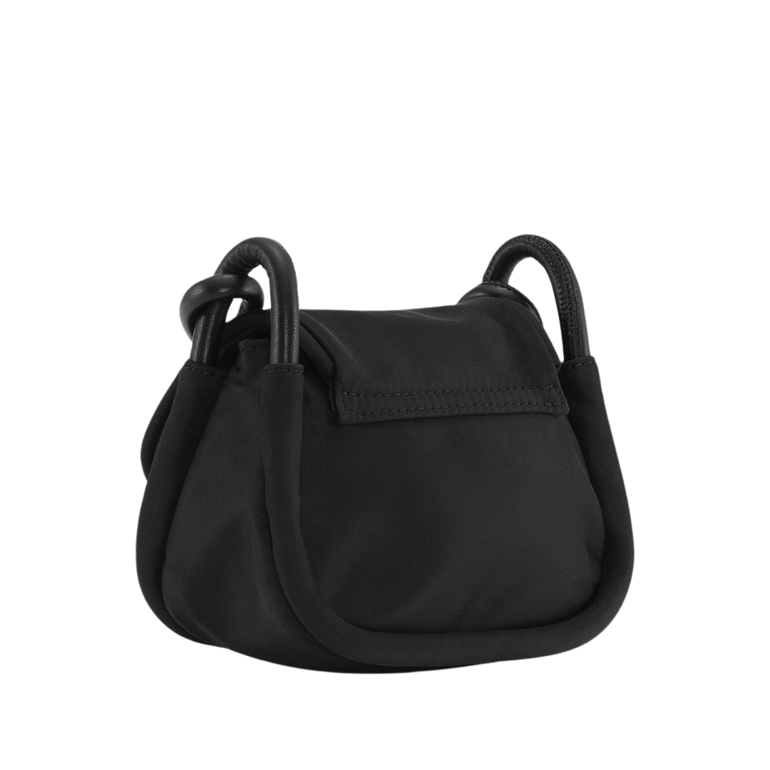Knot Mini Flap Over Bag - Black