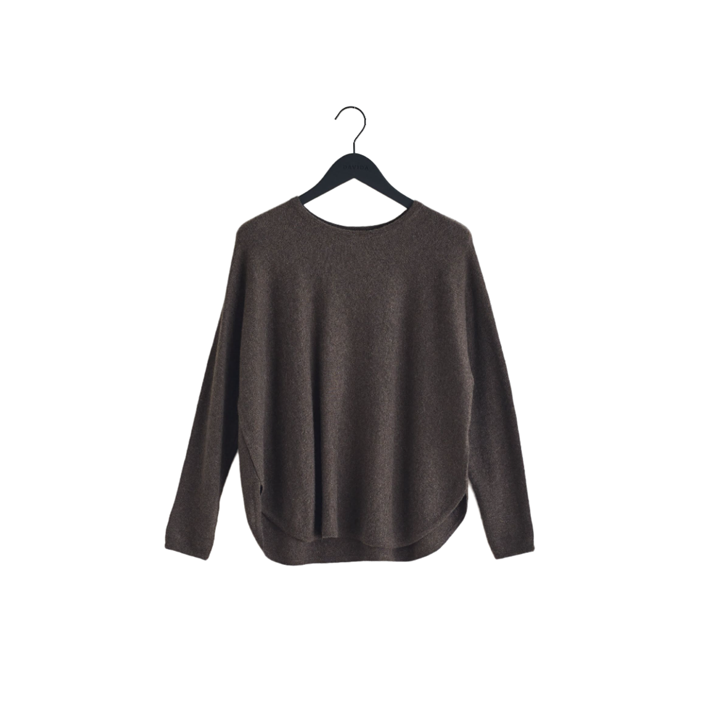 Curved Sweater - Brown